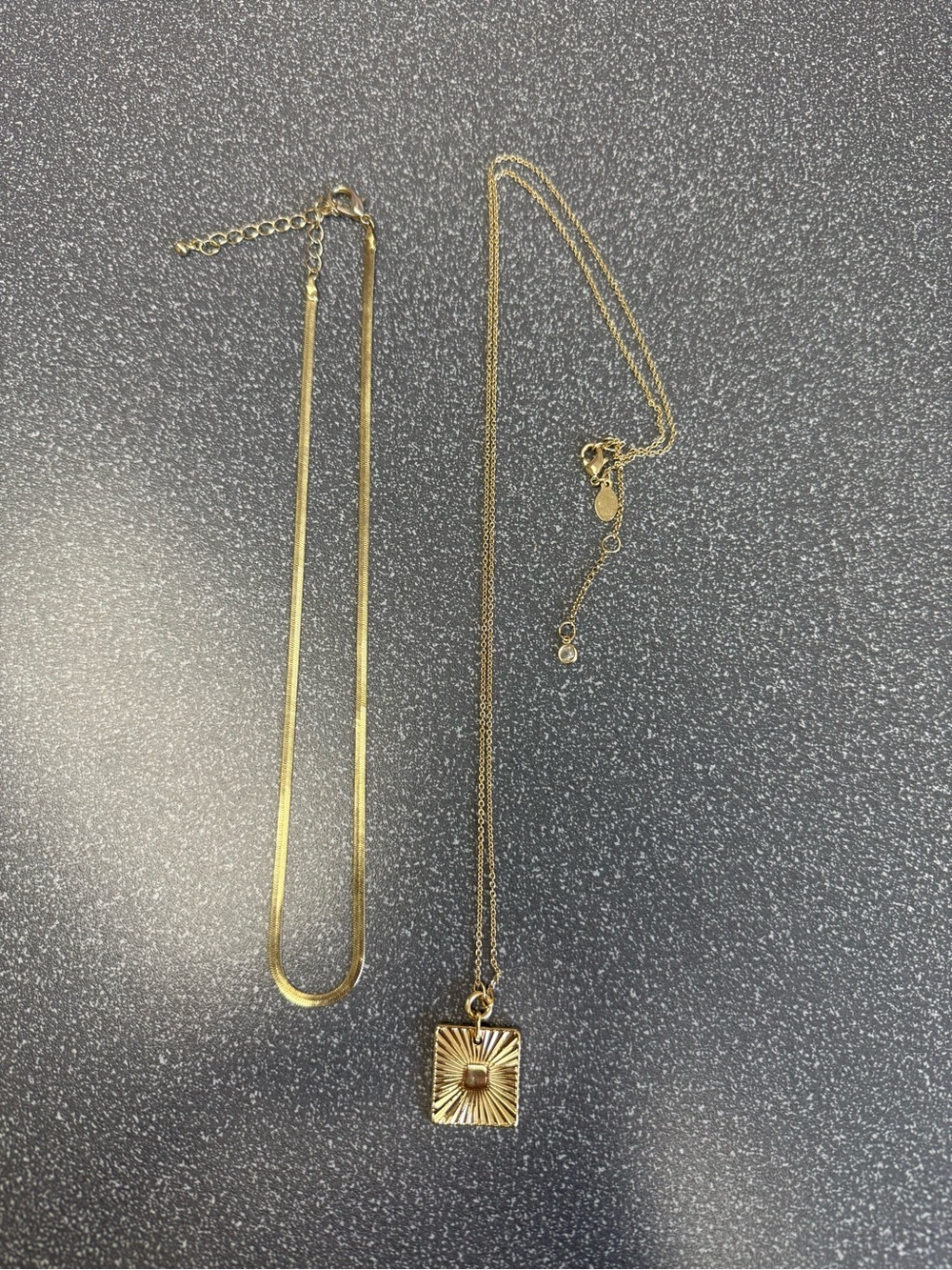 2 Express gold necklaces